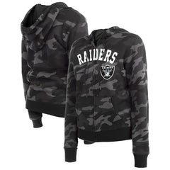 Las Vegas Raiders Women's Camo Full-Zip Hoodie | NFL Discount
