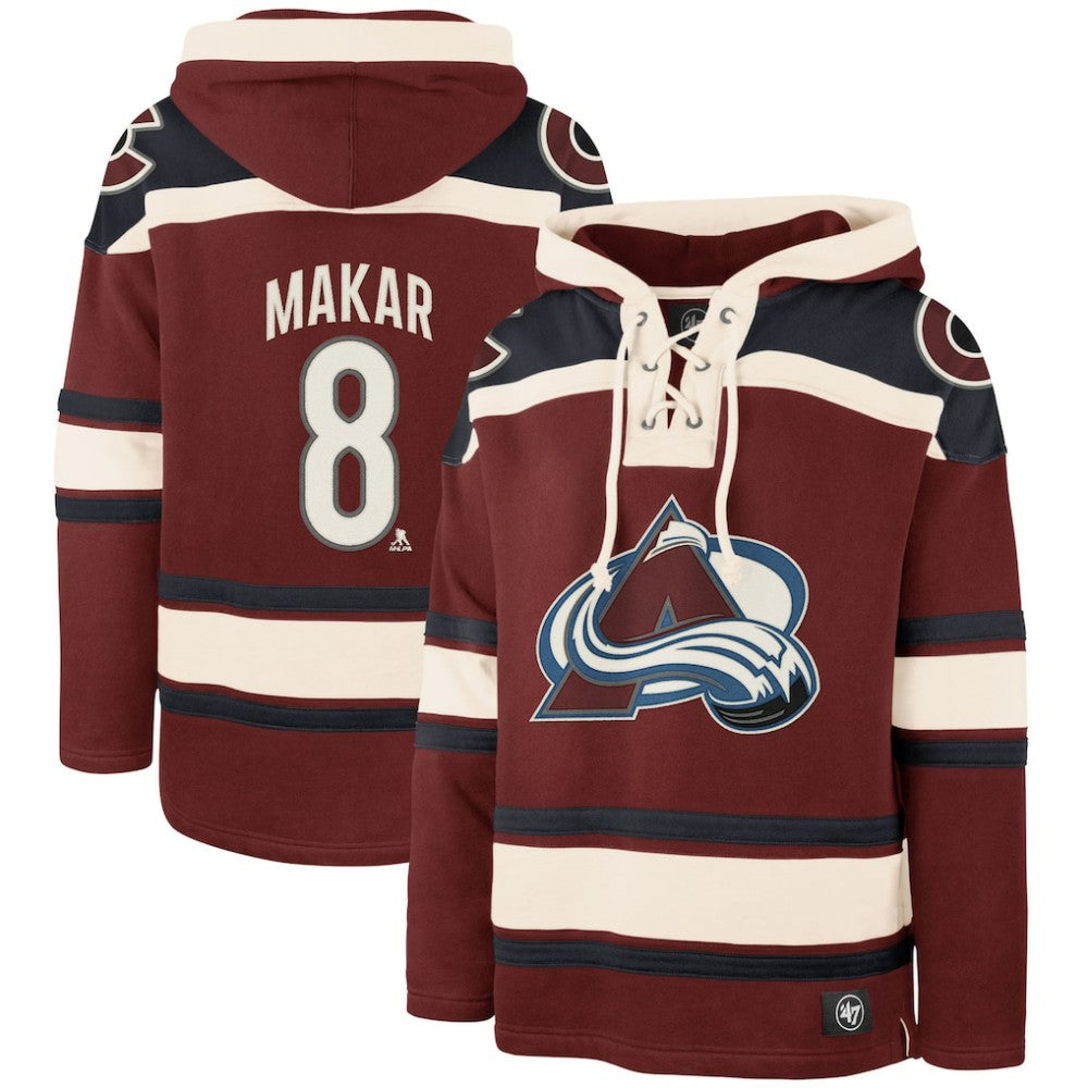 Cale Makar Colorado Avalanche '47 Player Name & Number Lacer Pullover Hoodie -  NHL Hoodies