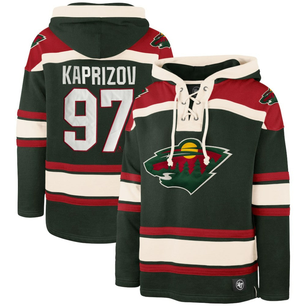 Kirill Kaprizov Minnesota Wild '47 Player Name & Number Lacer Pullover Hoodie -  NHL Hoodies