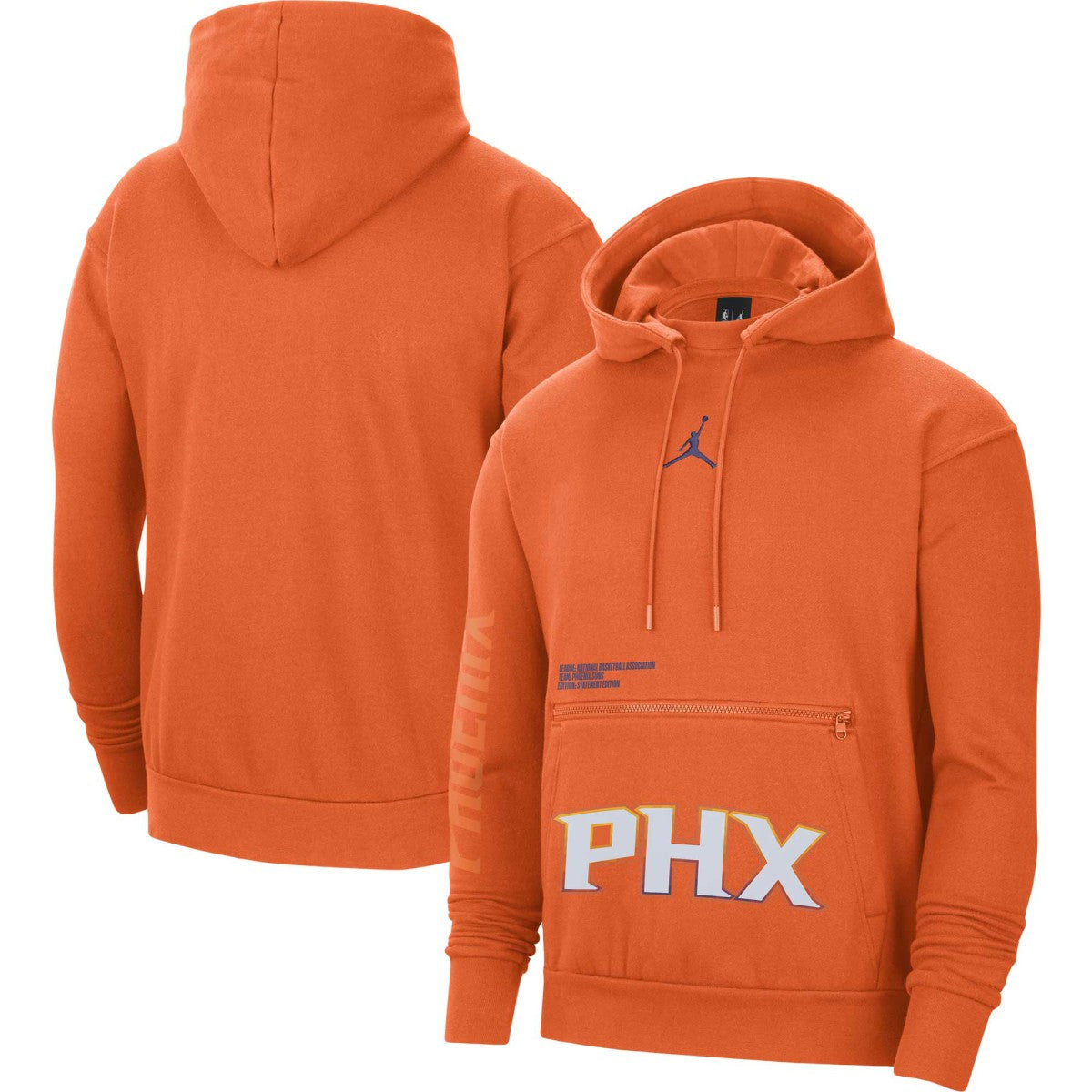 Orange Phoenix Suns Jordan Brand Courtside Statement Edition Pullover Hoodie | NBA