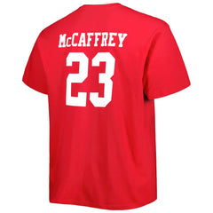 San Francisco 49ers Christian McCaffrey  Big & Tall Player Name & Number T-Shirt | NFL Hot