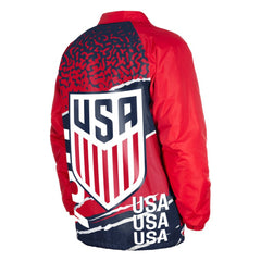 USMNT 5th & Ocean by New Era Throwback Coaches Raglan Full-Snap Jacket