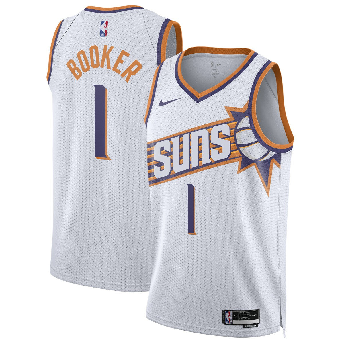 White Devin Booker Phoenix Suns Unisex Swingman Jersey | NBA