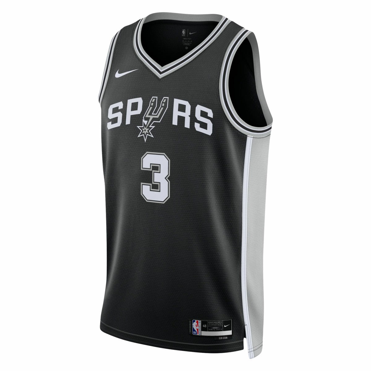 Black Keldon Johnson San Antonio Spurs Unisex Swingman Jersey | NBA
