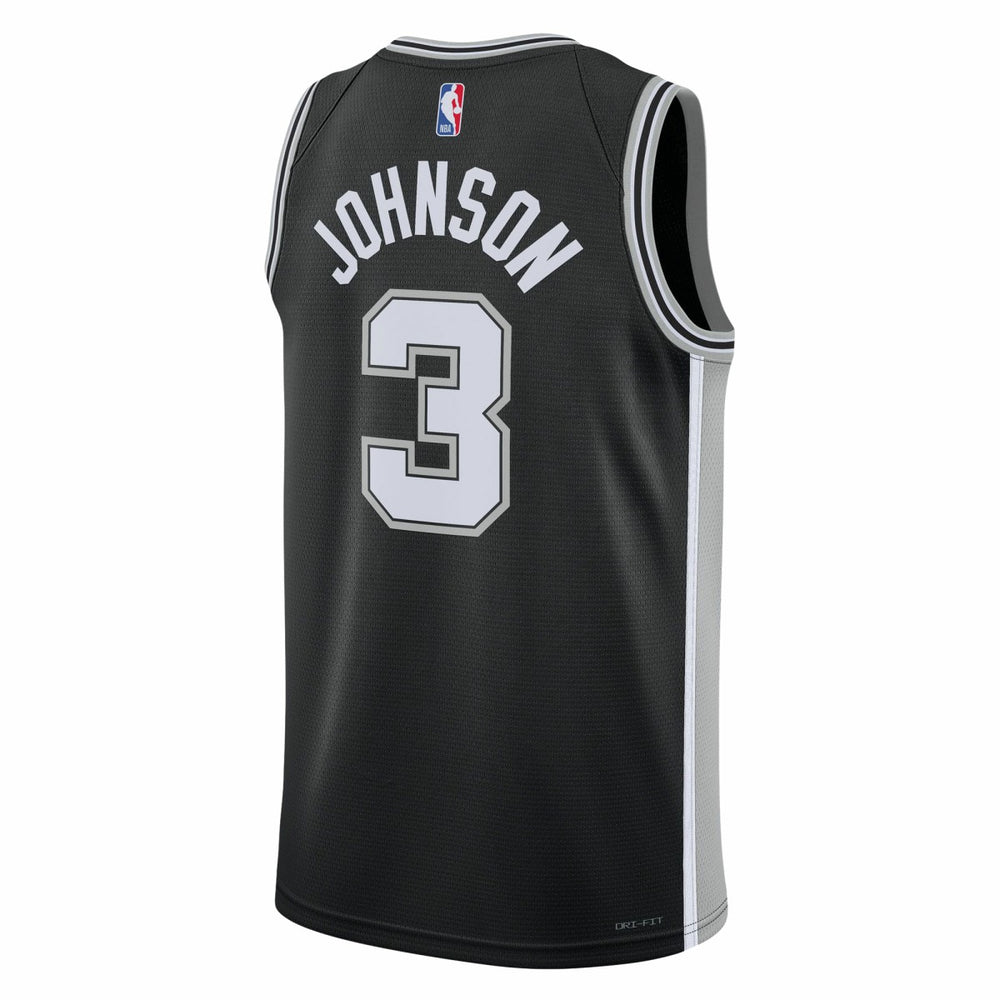 Black Keldon Johnson San Antonio Spurs Unisex Swingman Jersey | NBA