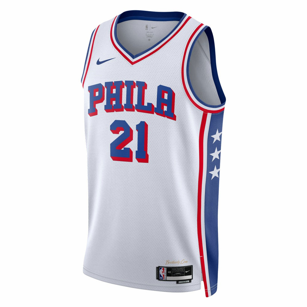 White Joel Embiid Philadelphia 76ers Unisex Swingman Jersey | NBA