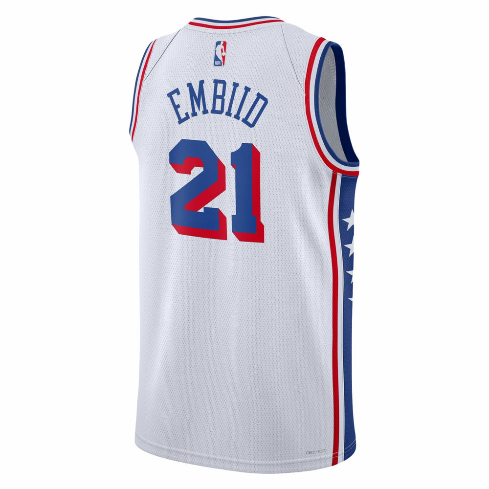 White Joel Embiid Philadelphia 76ers Unisex Swingman Jersey | NBA