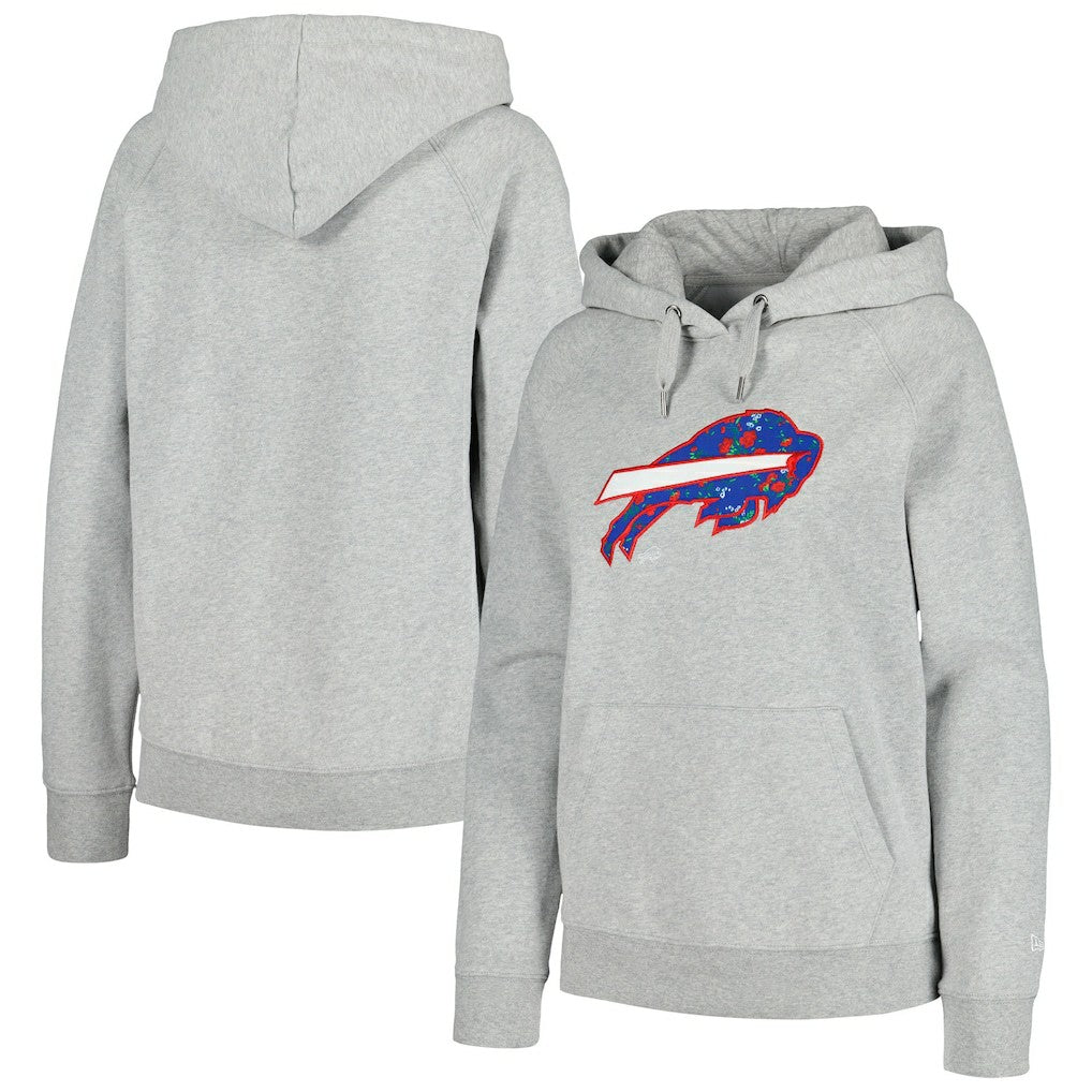 Buffalo Bills Women's Floral Raglan Pullover Hoodie | NFL Discount