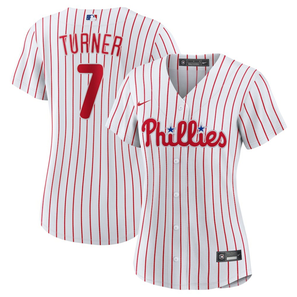 Trea Turner Philadelphia Phillies Nike Women's Home Replica Player Jersey - MLB Jerseys