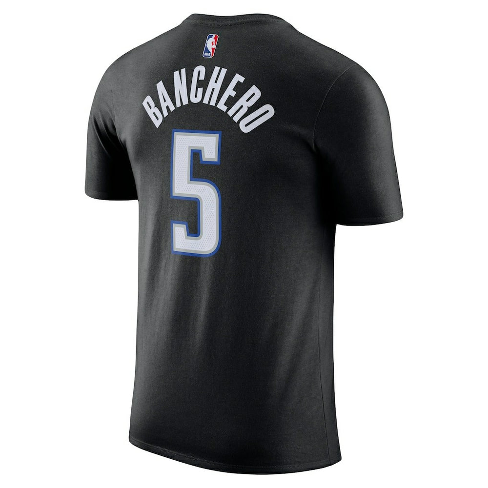 Black Paolo Banchero Orlando Magic Icon 2022/23 Name & Number T-Shirt | NBA