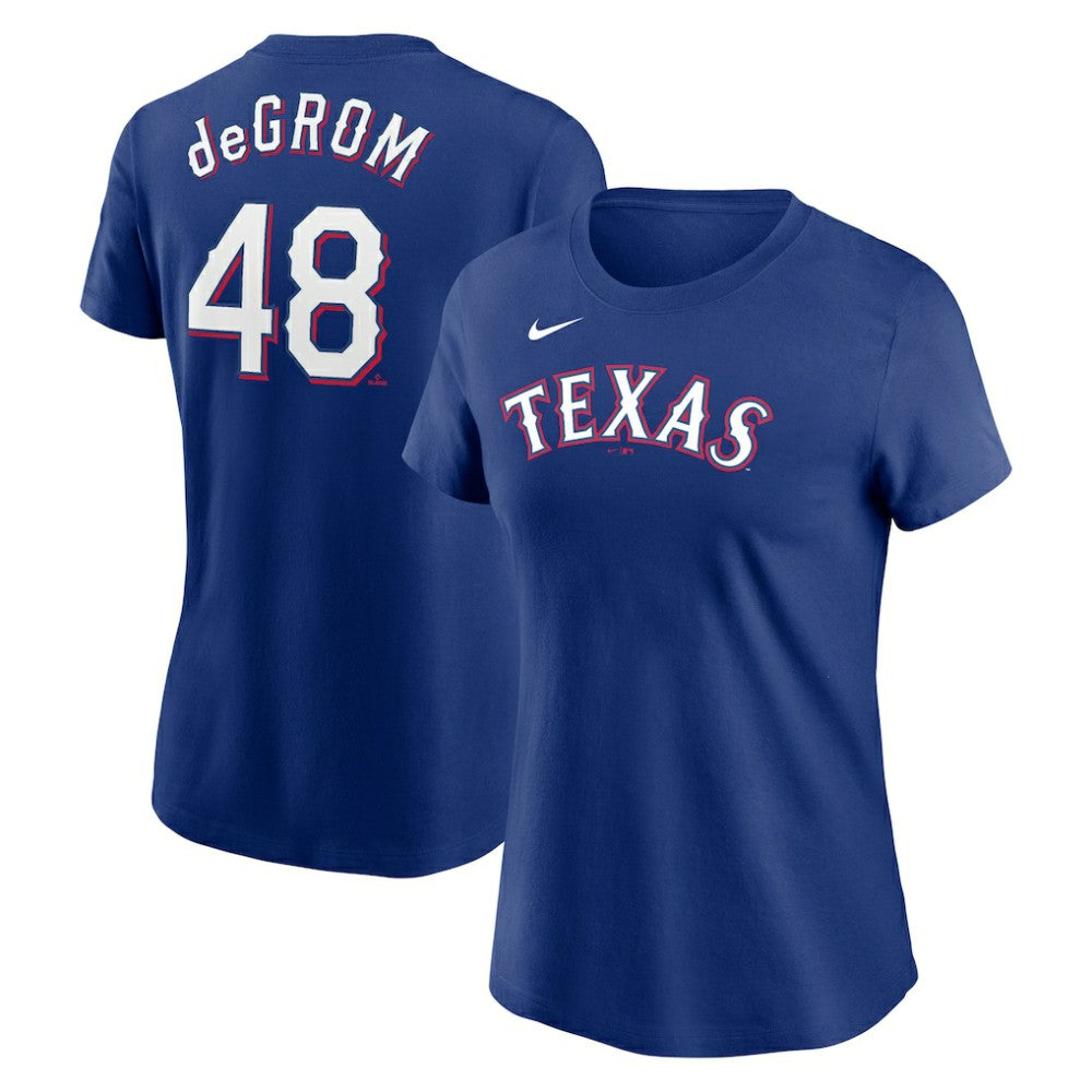 Jacob deGrom Texas Rangers Nike Women's 2023 Name & Number T-Shirt - MLB T-shirts