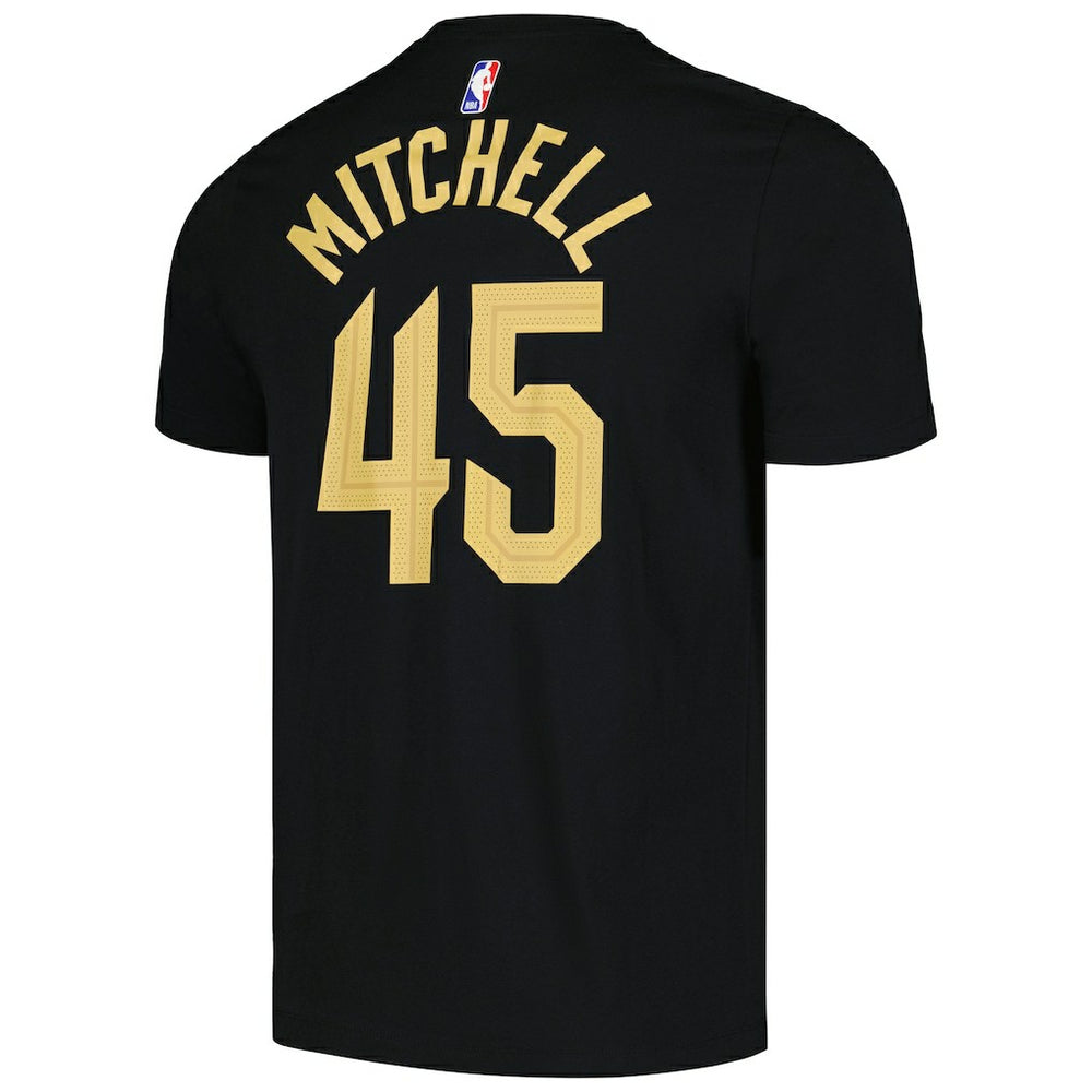 Black Donovan Mitchell Cleveland Cavaliers Jordan Brand 2022/23 Statement Edition Name & Number T-Shirt sale | NBA