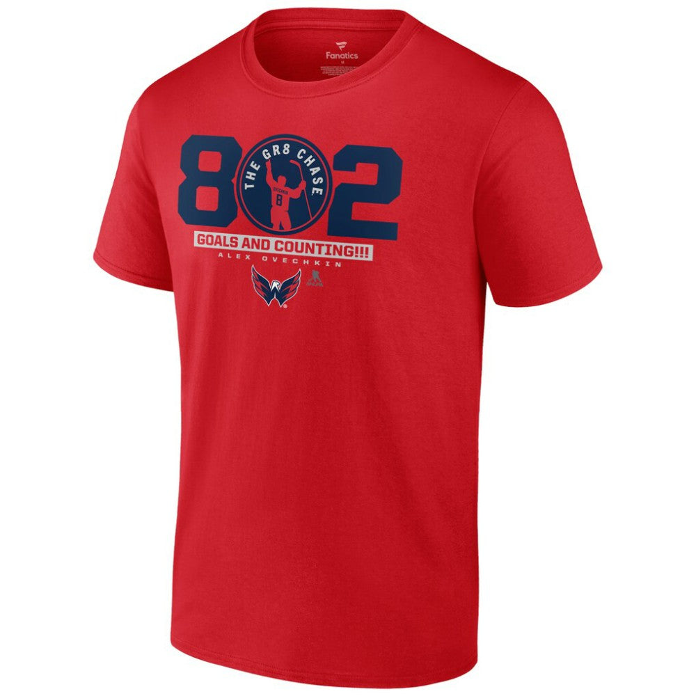 Alexander Ovechkin Washington Capitals Fanatics The Gr8 Chase T-Shirt -  NHL T-shirts