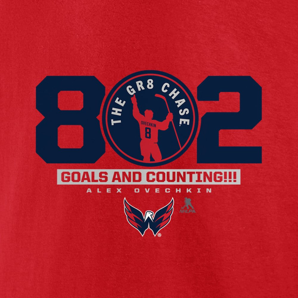 Alexander Ovechkin Washington Capitals Fanatics The Gr8 Chase T-Shirt -  NHL T-shirts