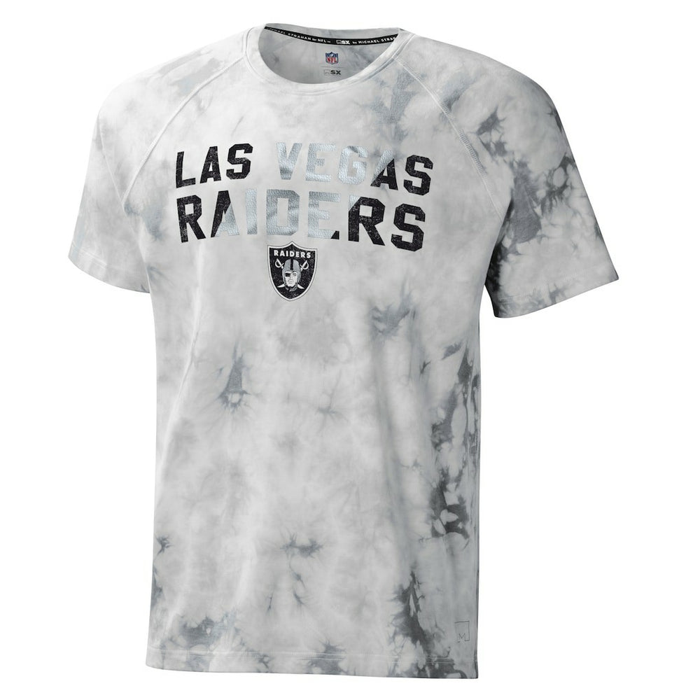 Las Vegas Raiders MSX by Michael Strahan Resolution Tie-Dye Raglan T-Shirt | NFL On sale