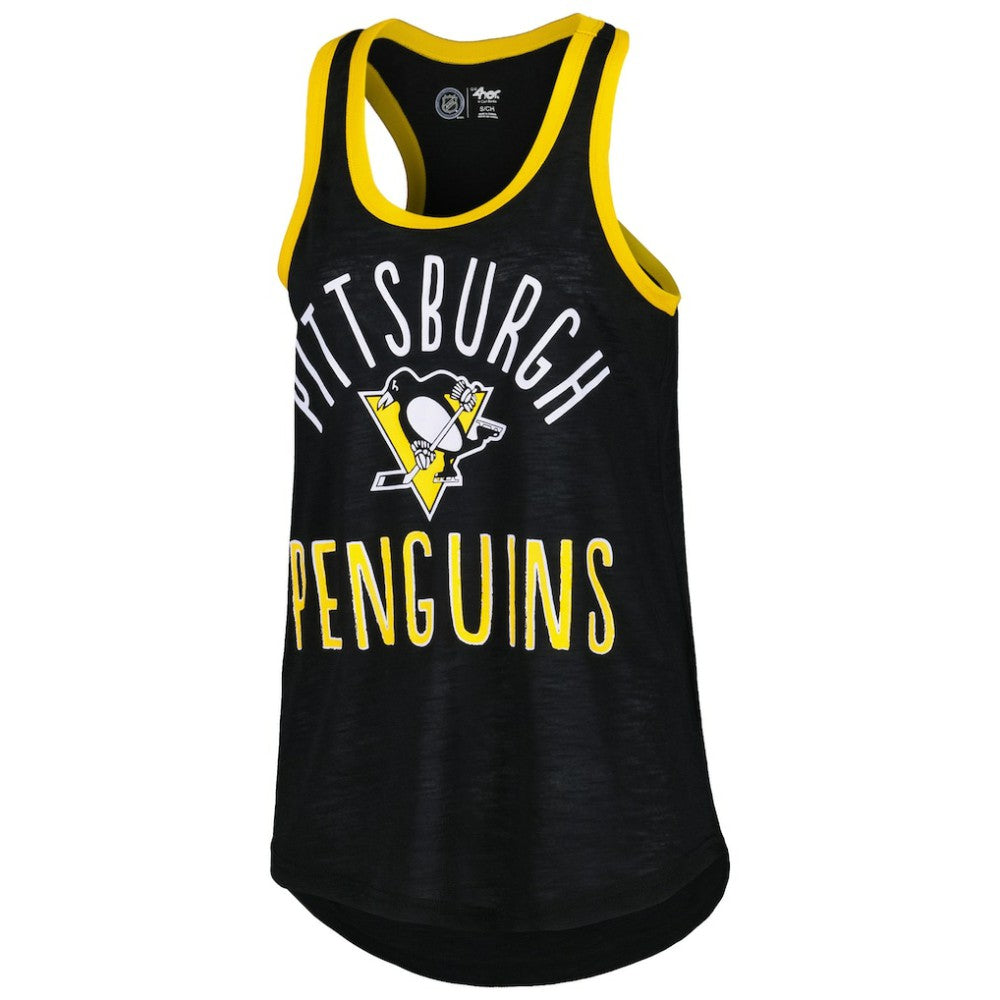 Pittsburgh Penguins G-III 4Her by Carl Banks Women's First Base Racerback Scoop Neck Tank Top -  NHL Tank Top