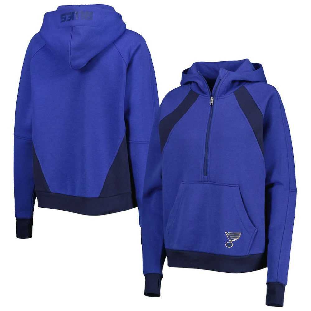St. Louis Blues Starter Women's Wishbone Half-Zip Hoodie -  NHL Hoodies