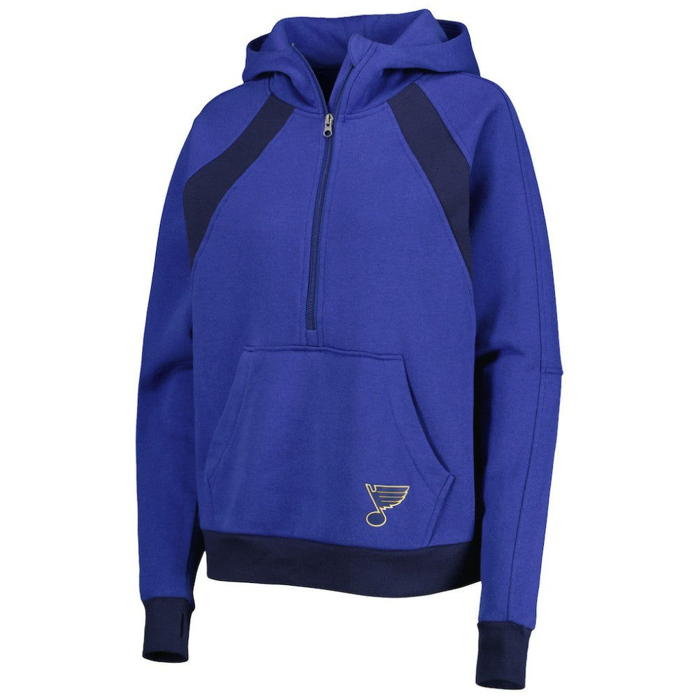 St. Louis Blues Starter Women's Wishbone Half-Zip Hoodie -  NHL Hoodies