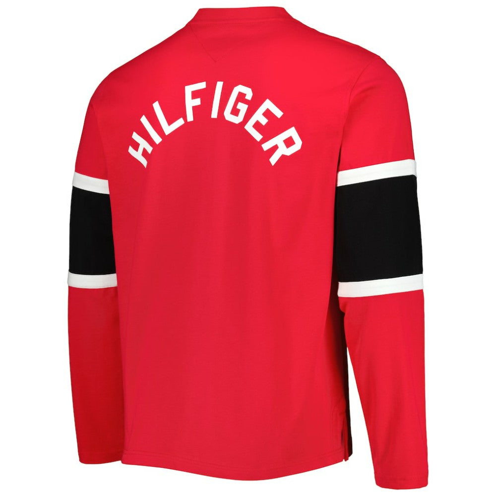 Detroit Red Wings Tommy Hilfiger Walter Lace-Up Long Sleeve Top -  NHL