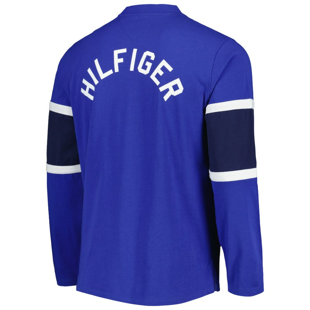 St. Louis Blues Tommy Hilfiger Walter Lace-Up Long Sleeve Top -  NHL