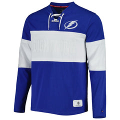 Tampa Bay Lightning Tommy Hilfiger Walter Lace-Up Long Sleeve Top -  NHL
