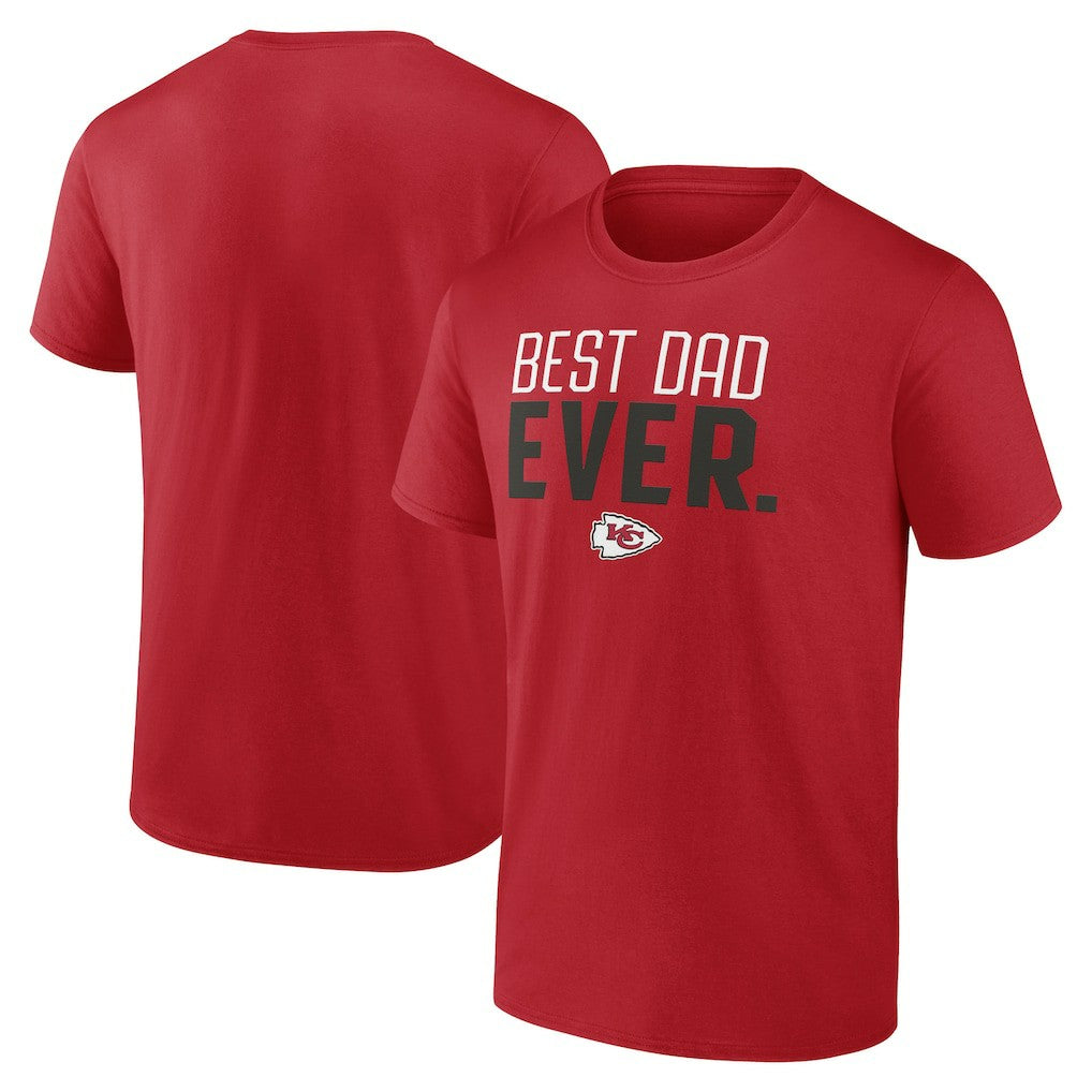 Kansas City Chiefs Best Dad Ever Team T-Shirt | NFL New