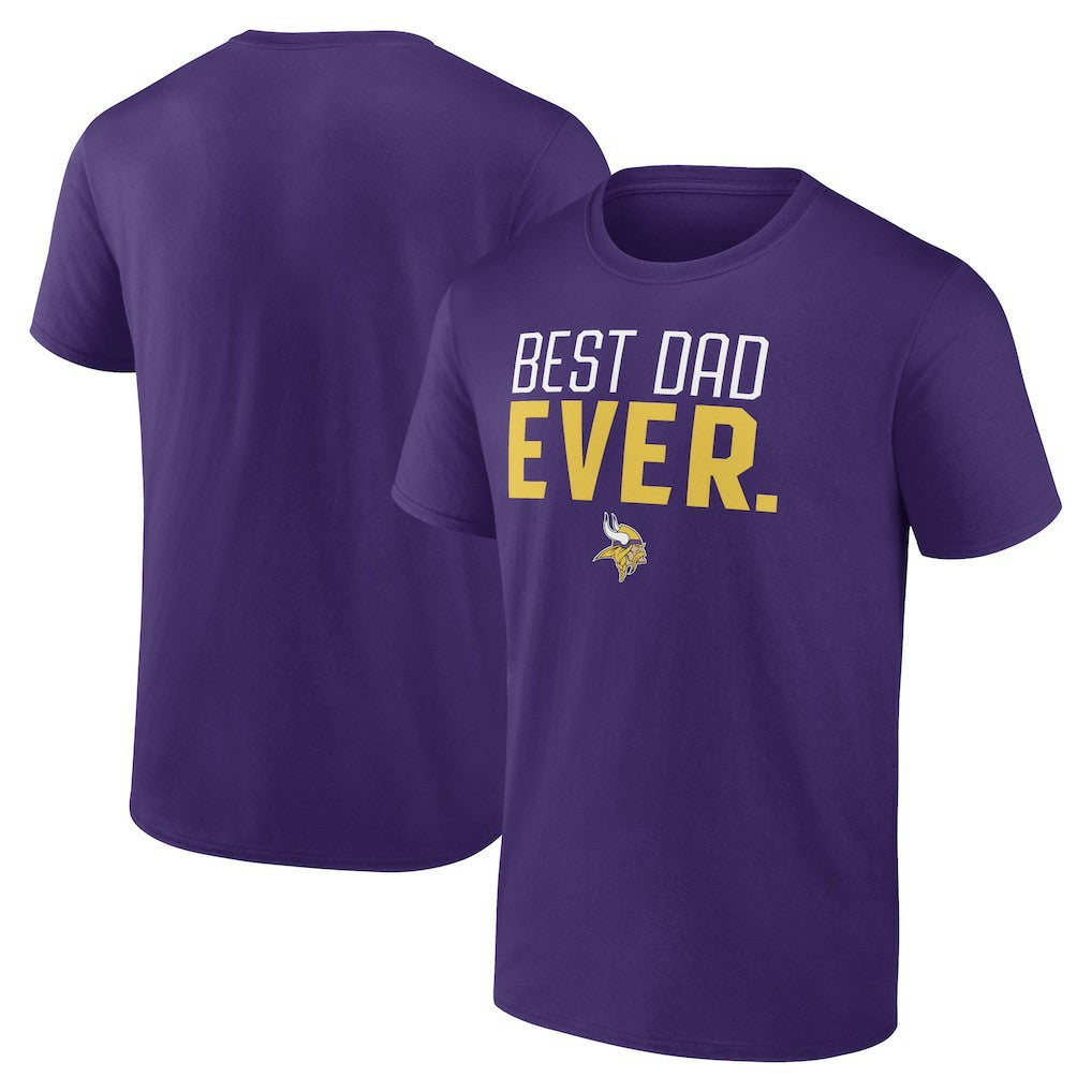 Minnesota Vikings Best Dad Ever Team T-Shirt | NFL Discount