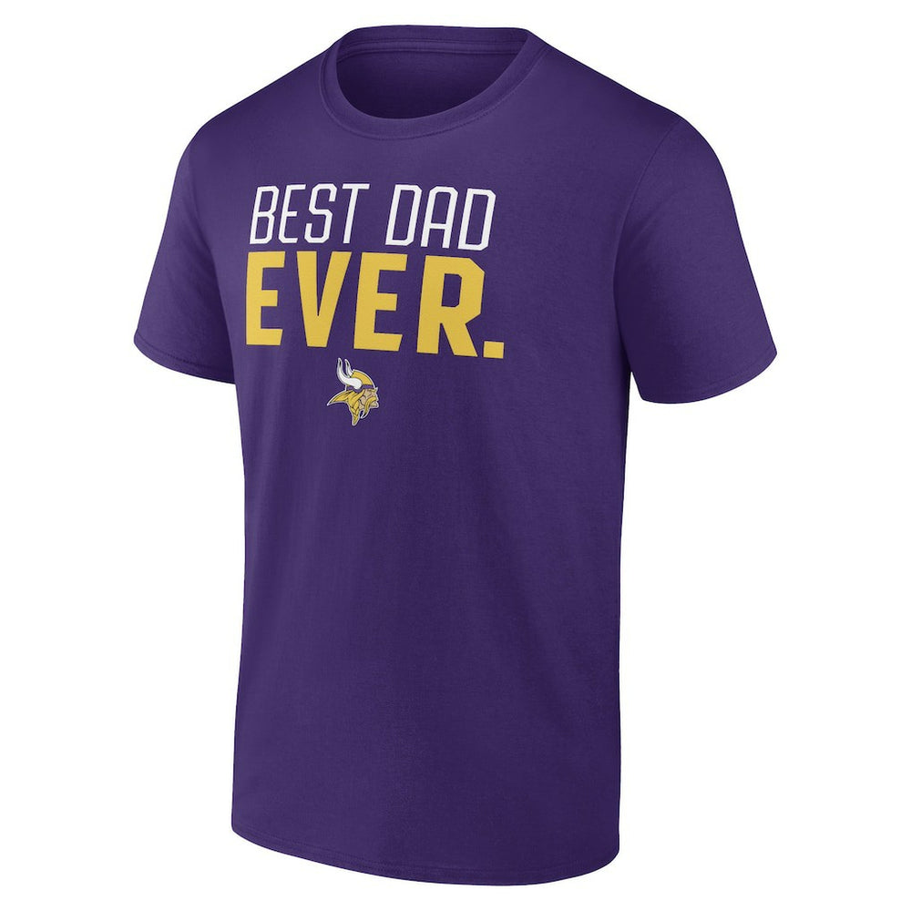 Minnesota Vikings Best Dad Ever Team T-Shirt | NFL Discount