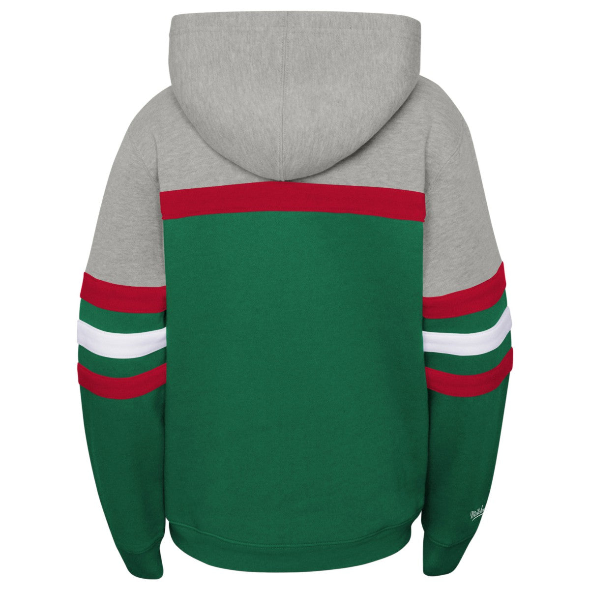 Green/Heather Gray Milwaukee Bucks Youth Hardwood Classics Head Coach Pullover Hoodie | NBA