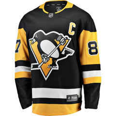 Sidney Crosby Pittsburgh Penguins Fanatics Captain Patch Home Breakaway Jersey -  NHL Jerseys