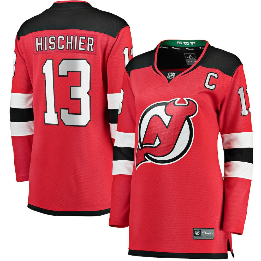 Nico Hischier New Jersey Devils Fanatics Women's Captain Patch Home Breakaway Jersey -  NHL Jerseys