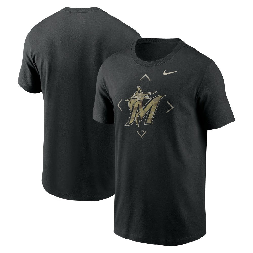 Miami Marlins Nike Camo Logo T-Shirt - MLB T-shirts