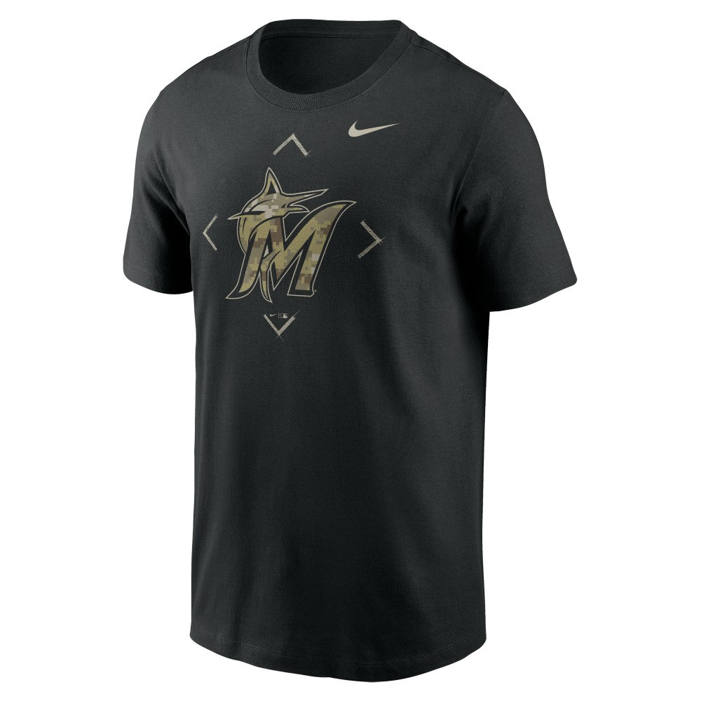 Miami Marlins Nike Camo Logo T-Shirt - MLB T-shirts