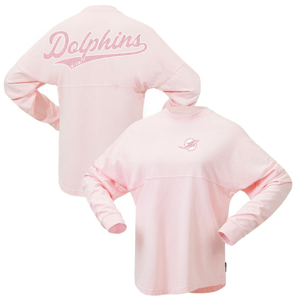 Miami Dolphins Women's Millennial Spirit Jersey T-Shirt | NFL Sale