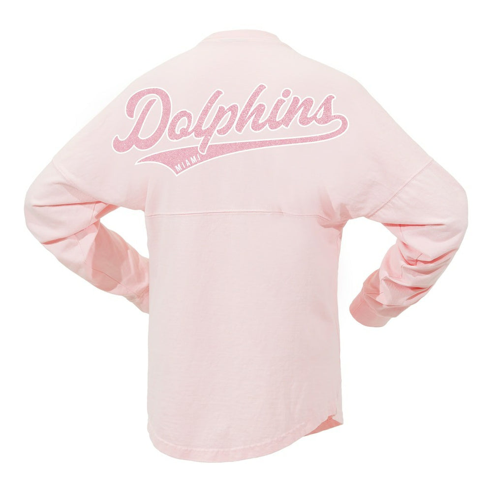Miami Dolphins Women's Millennial Spirit Jersey T-Shirt | NFL Sale