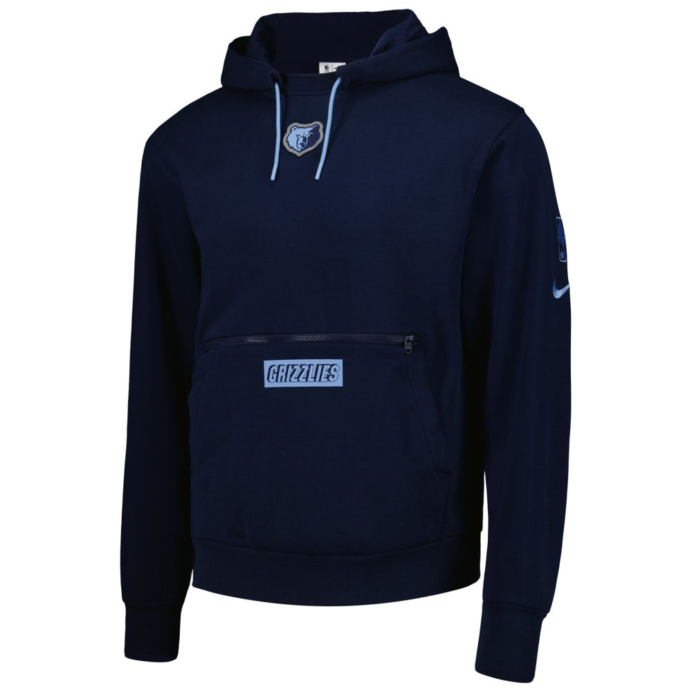 Navy Memphis Grizzlies Courtside Heavyweight Pullover Hoodie | NBA