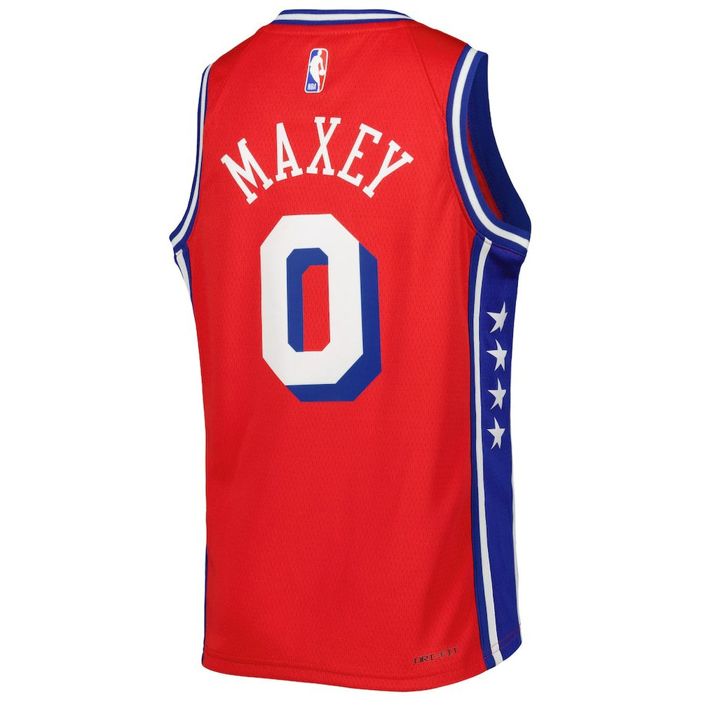 Red Tyrese Maxey Philadelphia 76ers Jordan Brand Youth Swingman Jersey | NBA