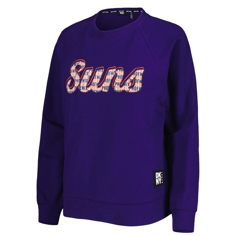 Purple Phoenix Suns DKNY Sport Women's Regina Raglan Pullover Sweatshirt | NBA