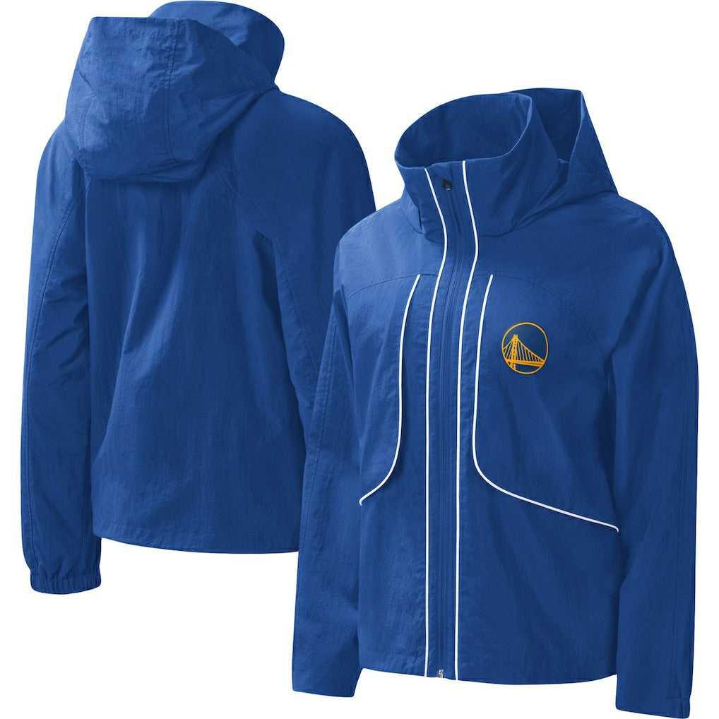 Royal Golden State Warriors G-III 4Her by Carl Banks Women's Last Shot Full-Zip Hoodie sale | NBA