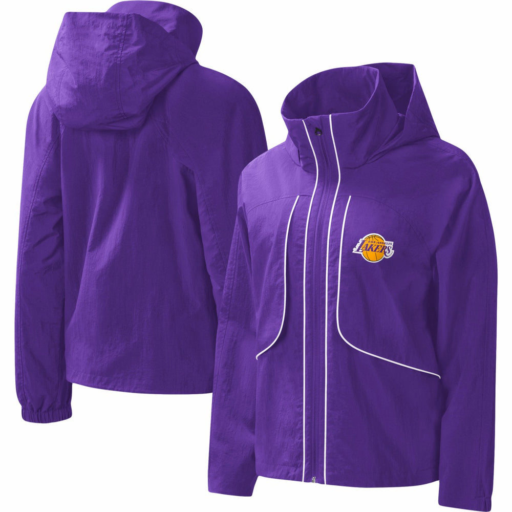 Purple Los Angeles Lakers G-III 4Her by Carl Banks Women's Last Shot Full-Zip Hoodie | NBA