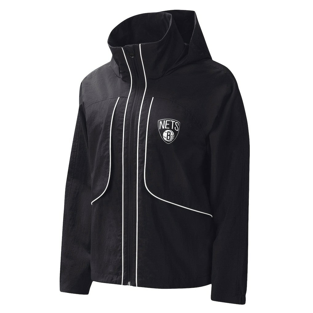 Black Brooklyn Nets G-III 4Her by Carl Banks Women's Last Shot Full-Zip Hoodie | NBA