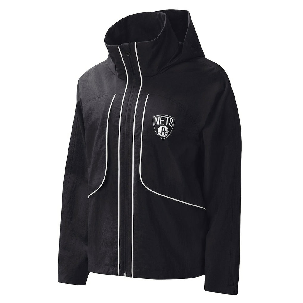 Black Brooklyn Nets G-III 4Her by Carl Banks Women's Last Shot Full-Zip Hoodie | NBA
