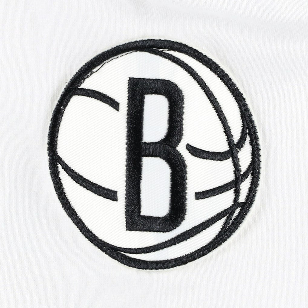 Black/White Brooklyn Nets Tommy Jeans Women's Ariel Pullover Sweatshirt | NBA