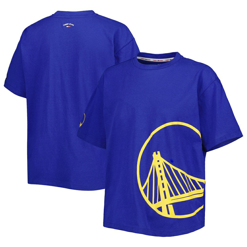 Royal Golden State Warriors Tommy Jeans Women's Bianca T-Shirt sale | NBA