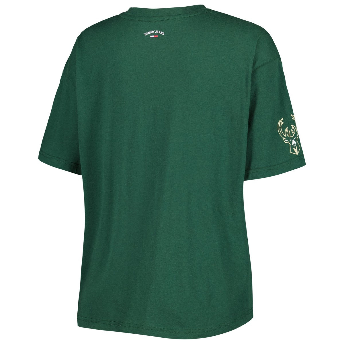 Hunter Green Milwaukee Bucks Tommy Jeans Women's Bianca T-Shirt | NBA