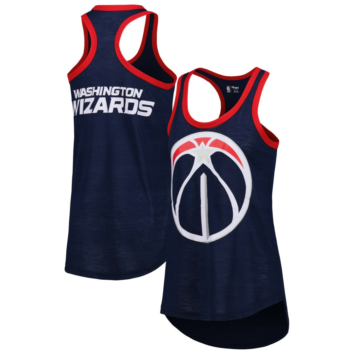 Navy Washington Wizards G-III 4Her by Carl Banks Women's Showdown Scoop-Neck Racerback Tank Top | NBA