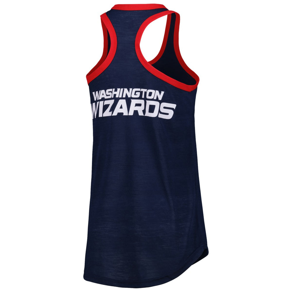 Navy Washington Wizards G-III 4Her by Carl Banks Women's Showdown Scoop-Neck Racerback Tank Top | NBA