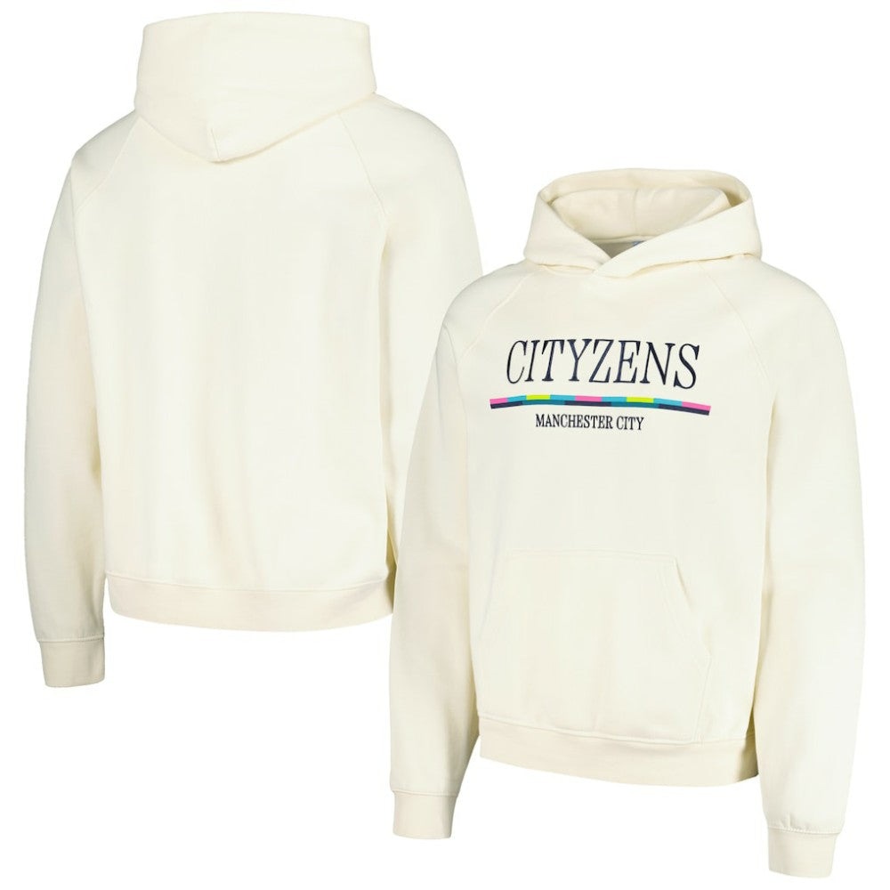 Manchester City Team Stripe Oversized Pullover Hoodie