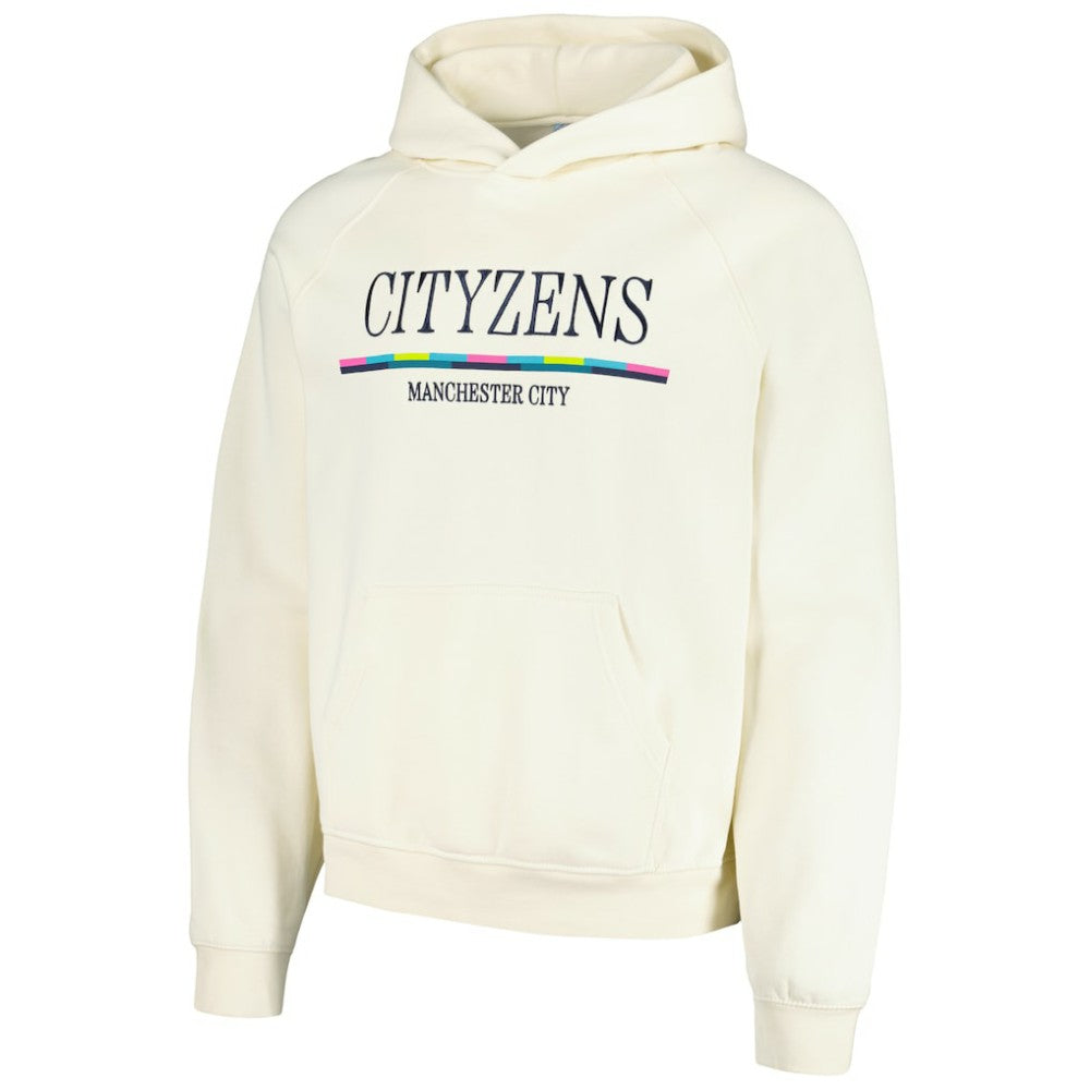 Manchester City Team Stripe Oversized Pullover Hoodie