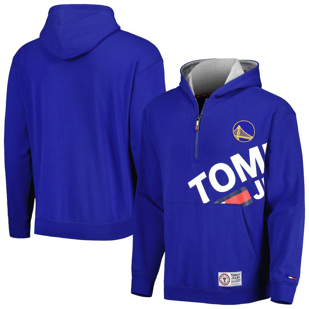 Royal Golden State Warriors Tommy Jeans Bernard Half-Zip Hoodie sale | NBA